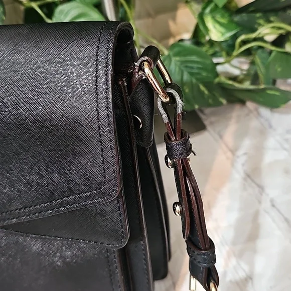 Rebecca Minkoff Hudson Moto Crossbody/ ShoulderBlack Large Leather Bag